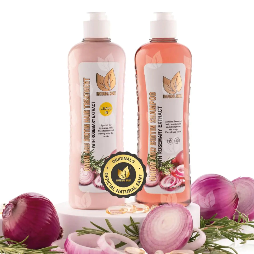 Hair Revival & Growth Treatment – Natural Sant Onion, Rosemary & Biotin Duo